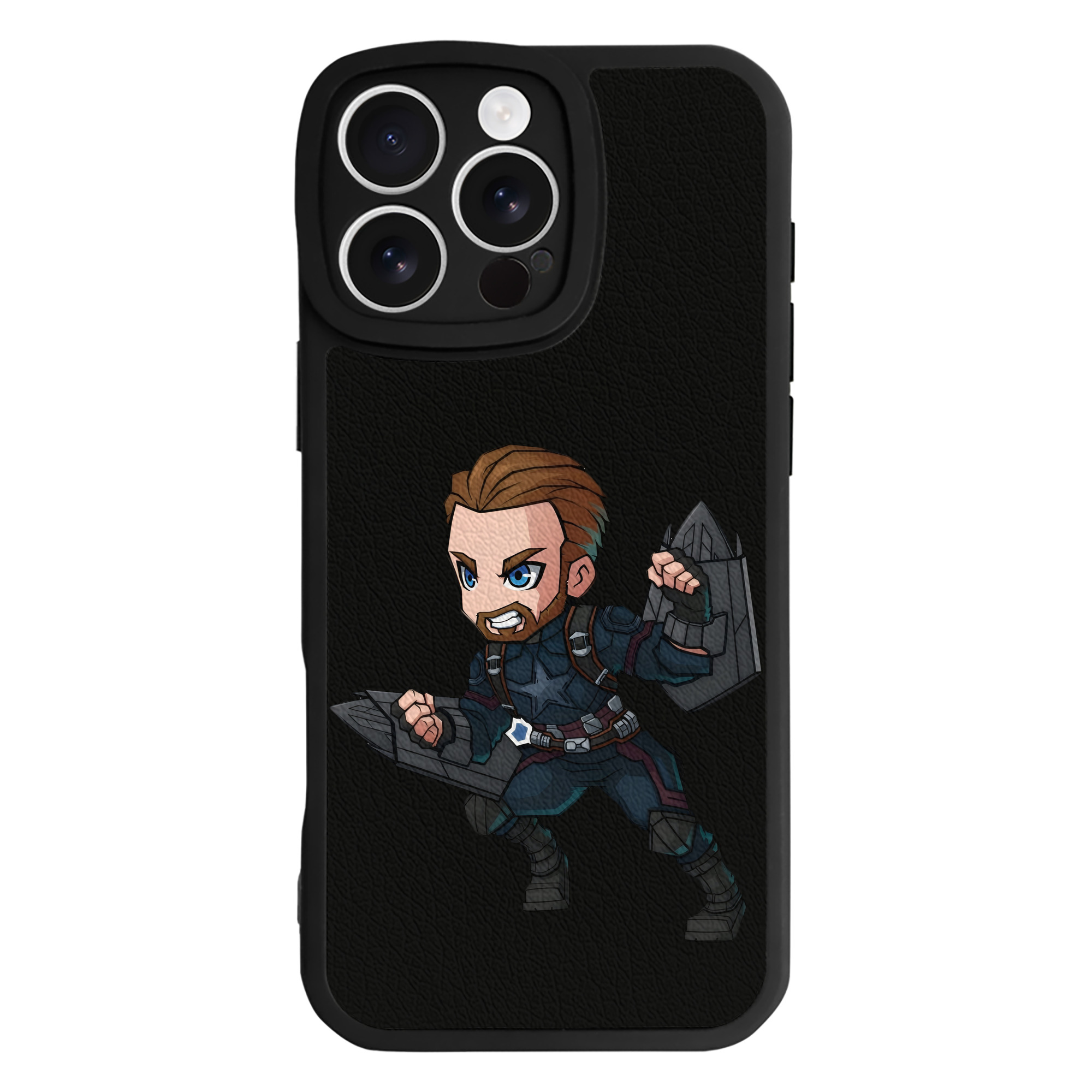 （画像用） アベンジャーズ The Avengers 【iPhone 16シリーズ対応】シリコンスマホケース（レザー調） 材質：シリコン